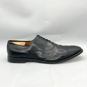 Allen Edmonds Mens 14 Park Avenue Cap Toe Oxford Black Leather Dress Shoes Derby